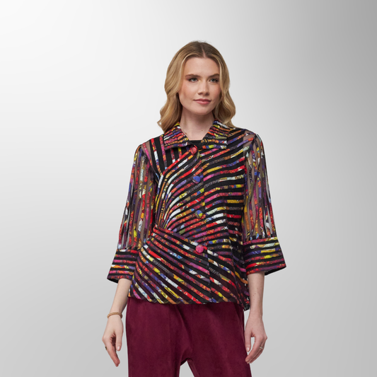 Toofan - Print - Soutache Multi Color Jacket – The Art of Celebration in Every Stitch - SR 706 - 30