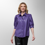 Toofan - Puple - Covered Placket A Line Top - PL 11