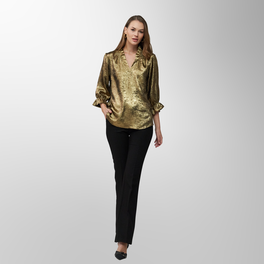 Toofan - Gold - Ruching Neckline Pull Over  - F 1 - 06