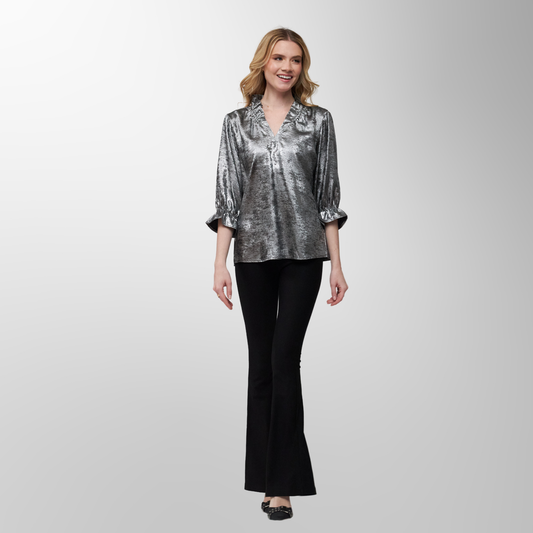 Toofan - Silver - Ruching Neckline Pull Over  - F 1 - 06