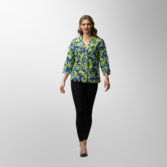 Toofan - Royal - Royal Floral Motif Statement Jacket – Regal Beauty with Modern Grace - NJ 226- 1