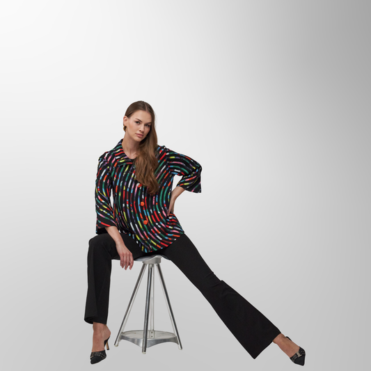 Toofan - Print - Soutache Multi Color Jacket – Artistry in Motion, Elegance in Color - SR 460 - 6