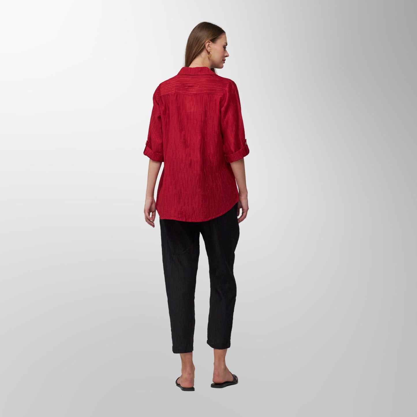 Toofan - Red - Red Ember Casual & Relaxed Top - CR 35