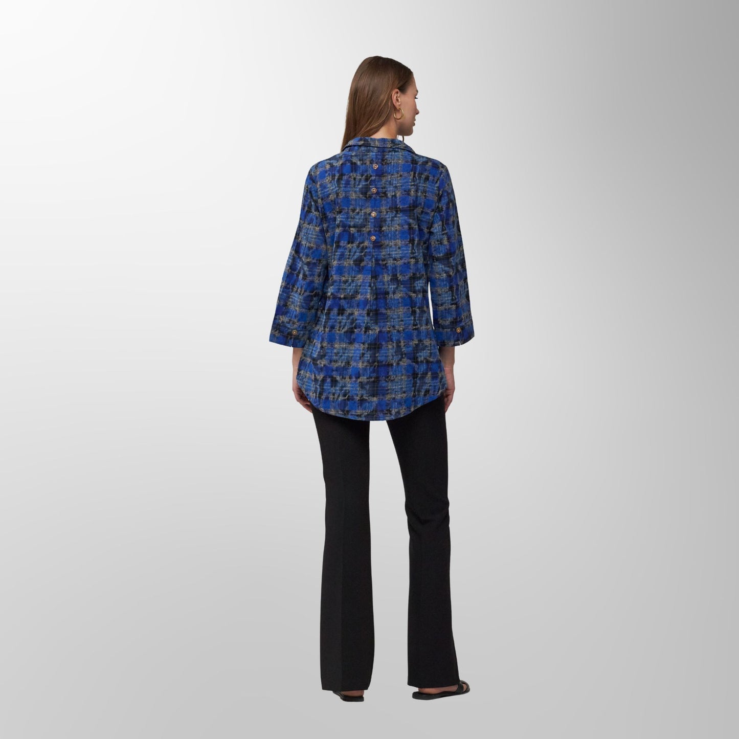 Toofan - Royal - Royal Grid Checkered Relaxed Fit Top - PL 88-102