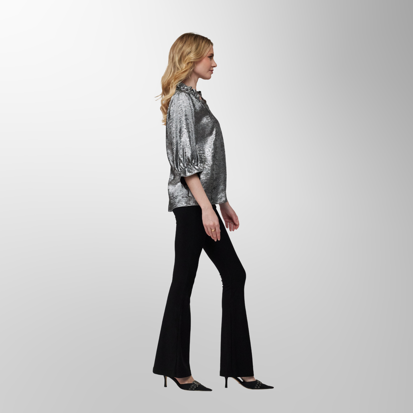 Toofan - Silver - Ruching Neckline Pull Over  - F 1 - 06