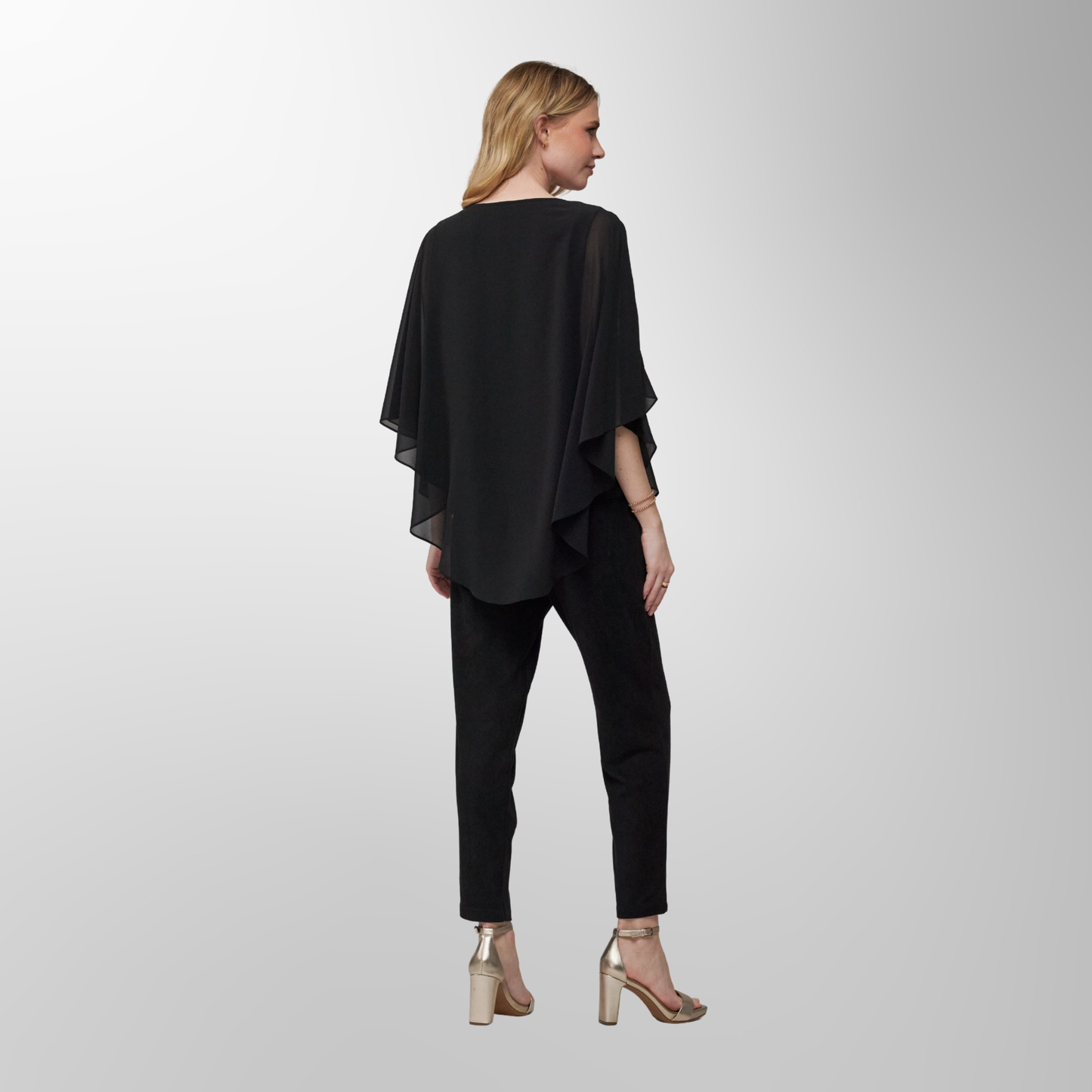 Toofan - Black - Layered Embroidered Tunic  - OS 203 - 1