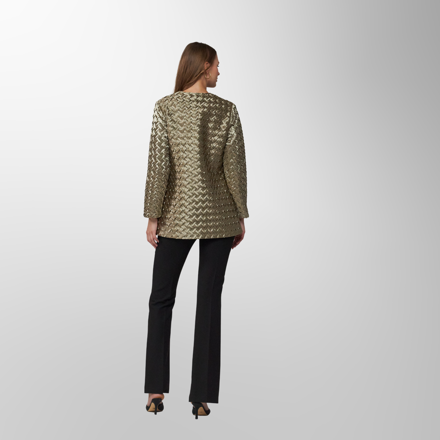 Toofan - Gold  - Round Neck Cardigan Jacket  - CS 1 - 19