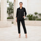 Toofan - Smocking Sleeve Shirt Black 100% Cupro Button Down - CA180