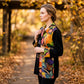 Toofan - Printed Suede Color Block Jacket | 100% Polyester - SP 2-9