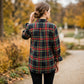 Toofan - Smocking Sleeve Scottish Plaid Shirt | Navy | 100% Polyester - PL 50-1