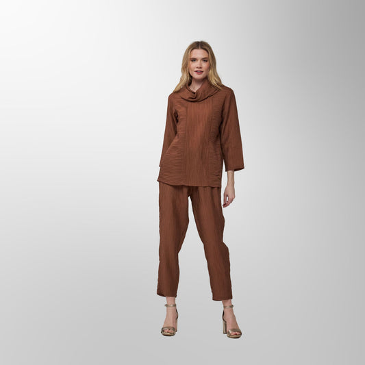 Toofan - Mocha - Mocha Breeze Relaxed Button Tunic - CR 25