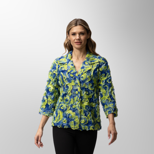 Toofan - Royal - Royal Floral Motif Statement Jacket – Regal Beauty with Modern Grace - NJ 226- 1