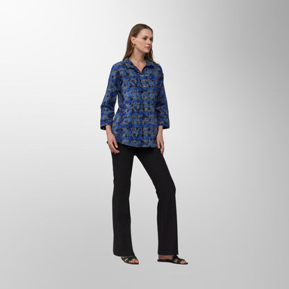 Toofan - Royal - Royal Grid Checkered Relaxed Fit Top - PL 88-102