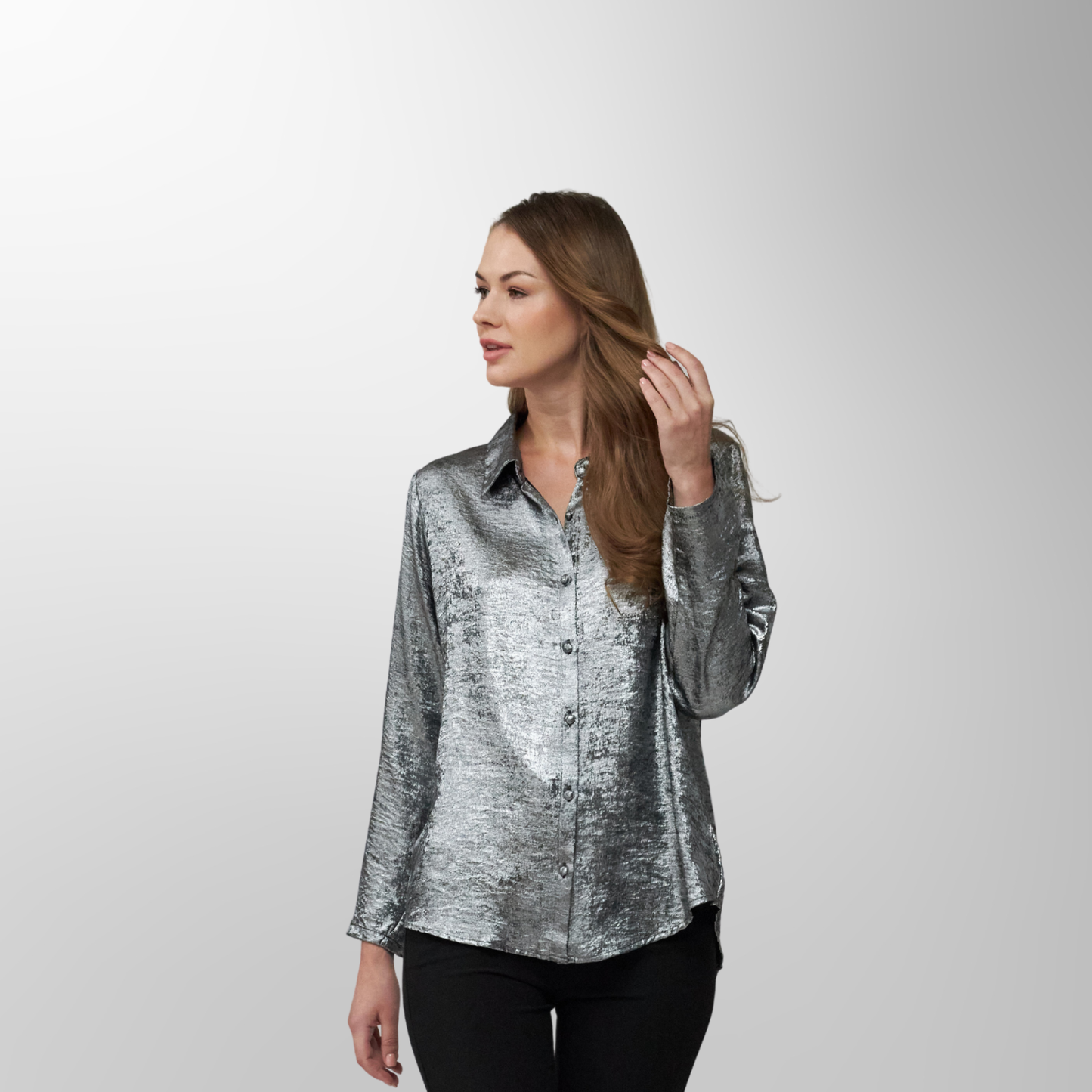 Toofan - Silver - Rounded Bottom Shirt  - F 1 - 01