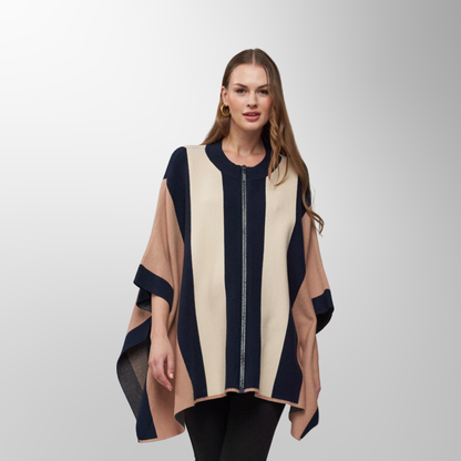 Toofan - Multi Stripe - Multi Stripe Round Neck Cardigan Jacket – Vibrant Style, Timeless Comfort - OS 227