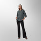 Toofan - Leaf - Textured Grace Casual Round Neck Top - CR 36