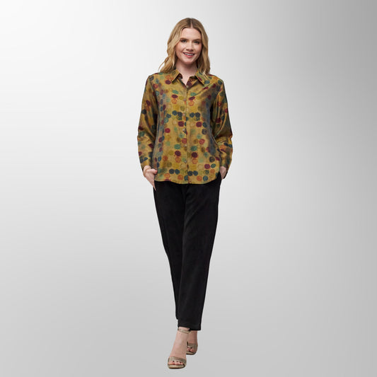 Toofan - Print - Golden Meadow Polka Dot Top - DP 38 - 2