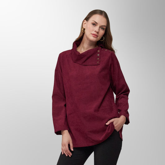 Cowl Neck Top – Effortless Elegance with Modern Comfort - C 802