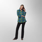 Toofan - Multi - Ocean Meadow Checkered Long Sleeve Top - PL 88-45