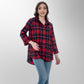 Toofan - Red - Highland Red Checkered Long Sleeve Top - PL 88-731
