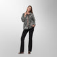 Toofan - Black/White - Urban Python Zip Jacket - BW9-08