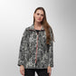 Toofan - Black/White - Urban Python Zip Jacket - BW9-08