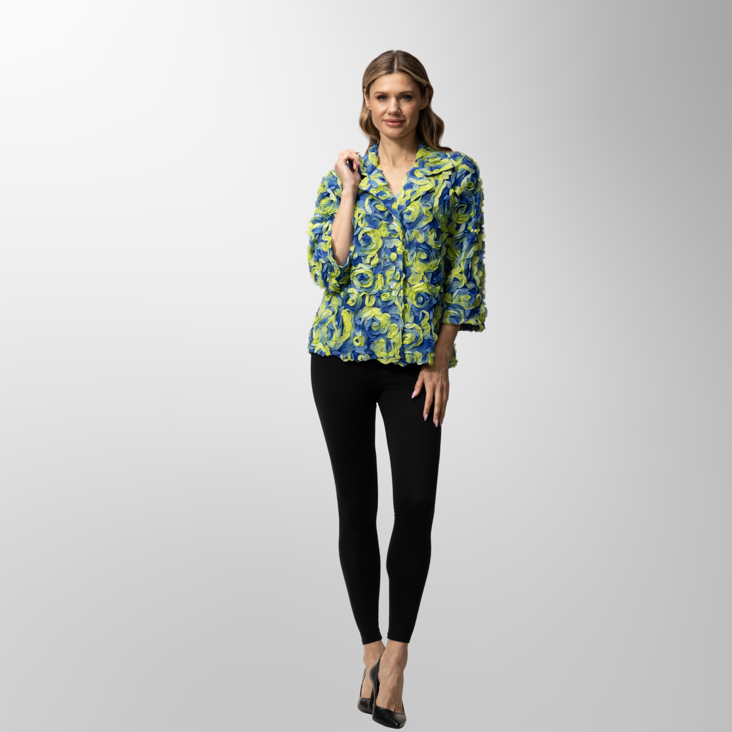 Toofan - Royal - Royal Floral Motif Statement Jacket – Regal Beauty with Modern Grace - NJ 226- 1