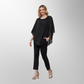 Toofan - Black - Layered Embroidered Tunic  - OS 203 - 1