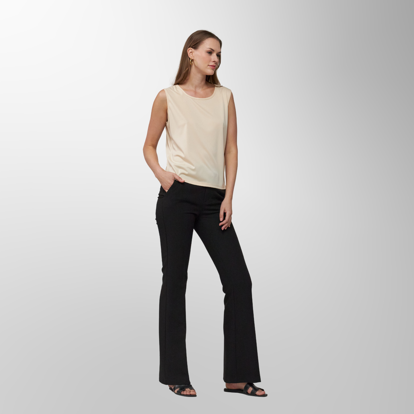 Toofan - Beige - Classic Tank Top – The Perfect Layering Essential for Every Wardrobe - M 100