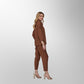 Toofan - Mocha - Mocha Breeze Relaxed Cowl Neck Top - CR 28