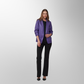 Toofan - Purple - Ruching Sleeve Blazer - PL 09