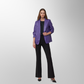 Toofan - Purple - Ruching Sleeve Blazer - PL 09