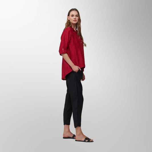 Toofan - Red - Red Ember Casual & Relaxed Top - CR 35