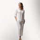 Toofan - White - High-Low Tunic – Women’s Pleated Cotton Top - TS 69