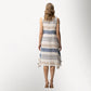 Toofan - Sleeveless A-Line Jumper – Women’s Striped Midi Dress - LST 599
