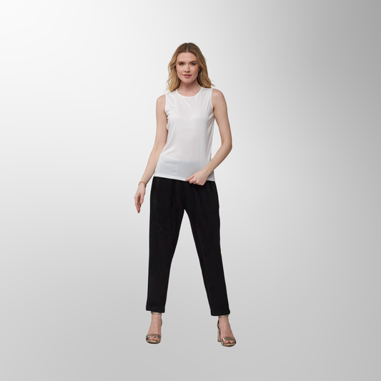 Toofan - White - Hip Length Tank Top – The Perfect Longer Layering Essential - M 200