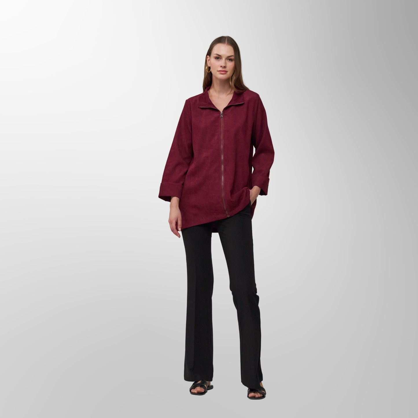 Zipper Down Shirt Women – Effortless Style Meets Everyday Comfort - C 807