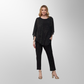 Toofan - Black - Layered Embroidered Tunic  - OS 203 - 1