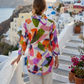 Toofan - Printed - Cotton Shirt with Wire Collar Summer Abstract Design - CP21-193