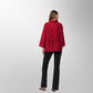 Toofan - Red - Red Breeze Relaxed Cowl Top - CR 28