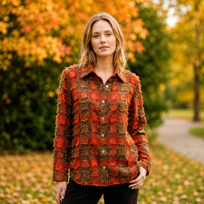 Toofan - Eyelash Shirt | Red 100% Polyester Relaxed Fit - EL38