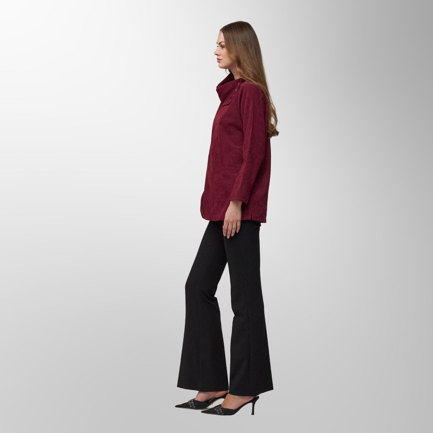 Cowl Neck Top – Effortless Elegance with Modern Comfort - C 802