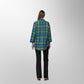 Toofan - Multi - Ocean Meadow Checkered Long Sleeve Top - PL 88-45