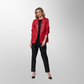 Toofan - Red - Ruching Sleeve Blazer - PL 09