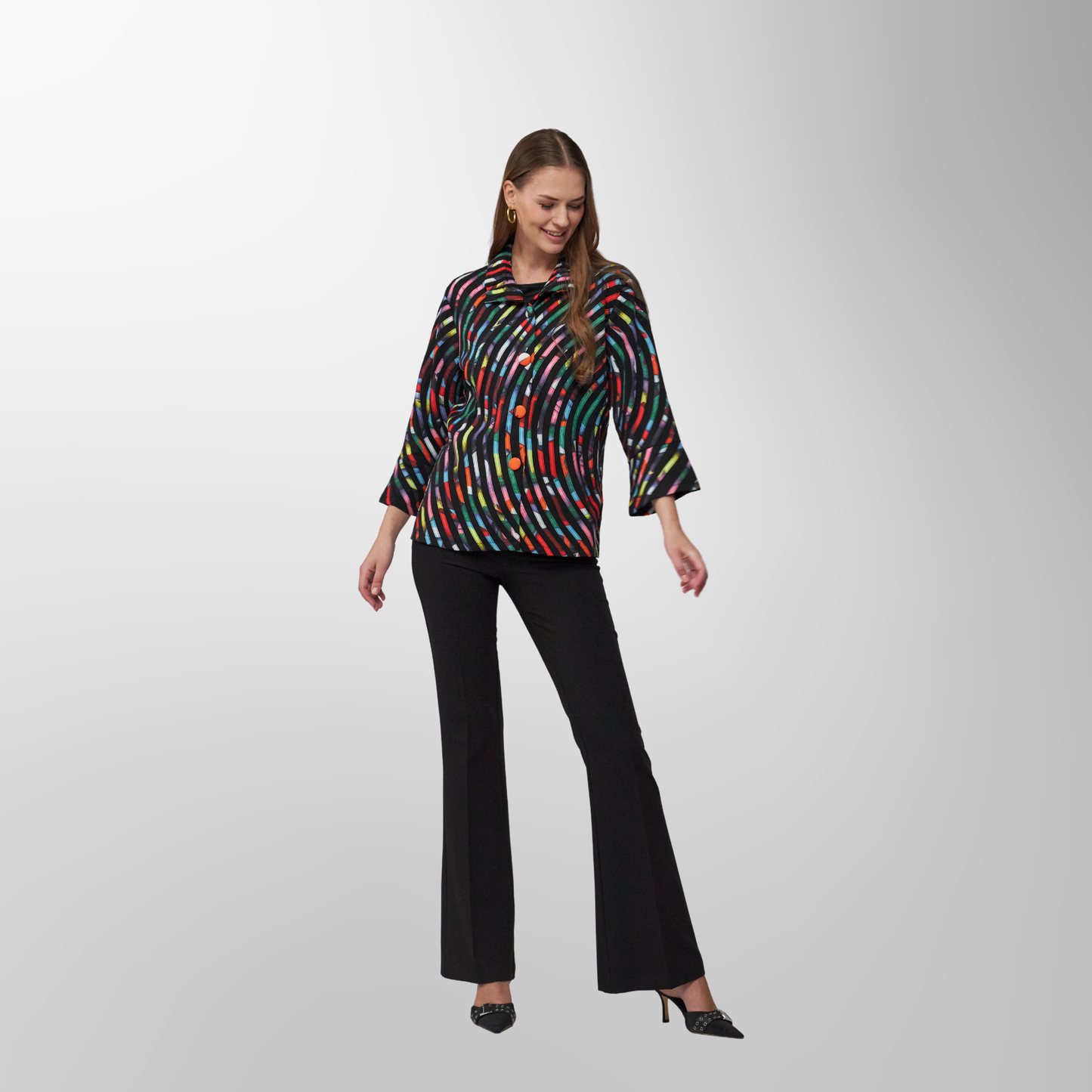 Toofan - Print - Soutache Multi Color Jacket – Artistry in Motion, Elegance in Color - SR 460 - 6