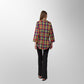 Toofan - Multi - Sunset Fiesta Checkered Long Sleeve Top - PL 88-93