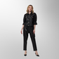 Toofan - Black - Two Pocket Smocking Sleeve Jacket - PL 13