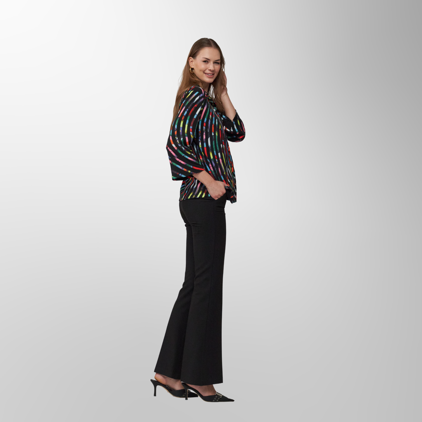 Toofan - Print - Soutache Multi Color Jacket – Artistry in Motion, Elegance in Color - SR 460 - 6