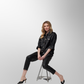 Toofan - Black - Two Pocket Smocking Sleeve Jacket - PL 13