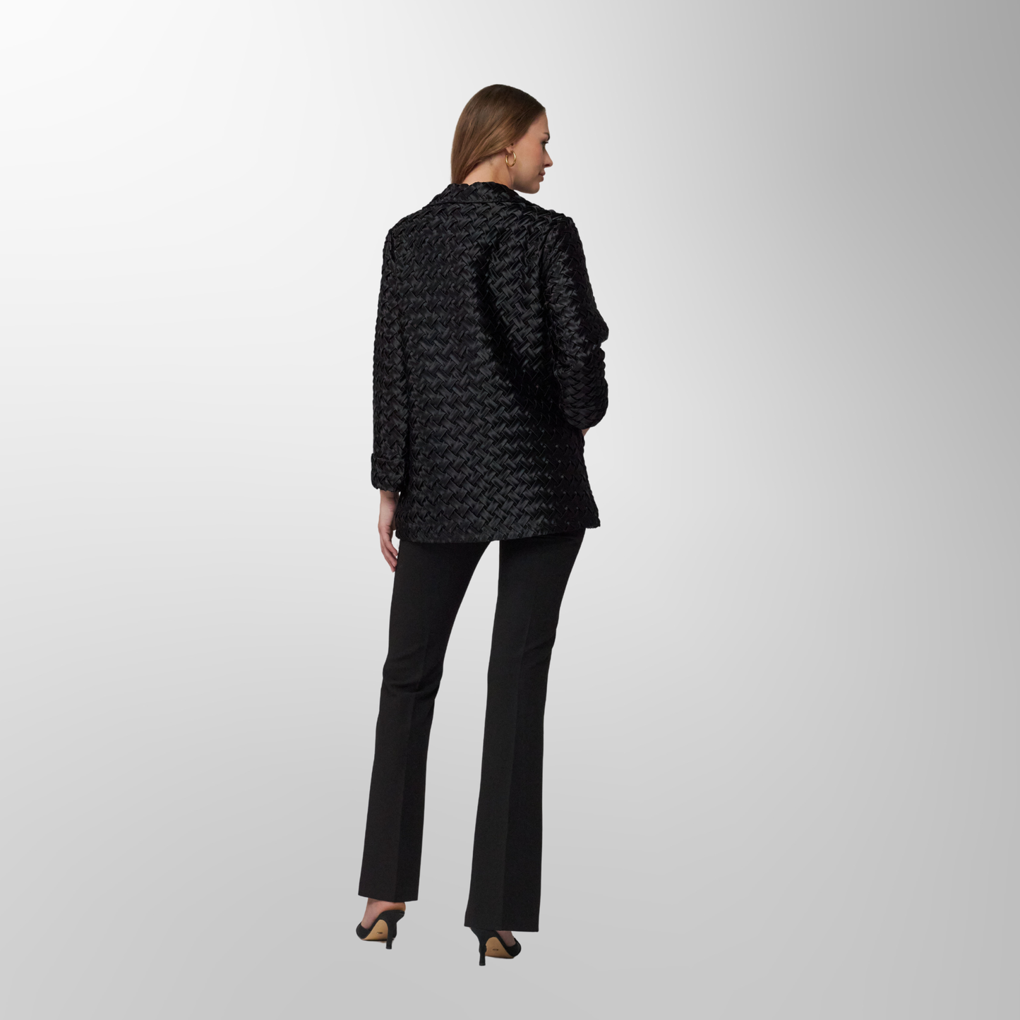Toofan - Black  - One Button Cardigan Jacket  - CS 1 - 18
